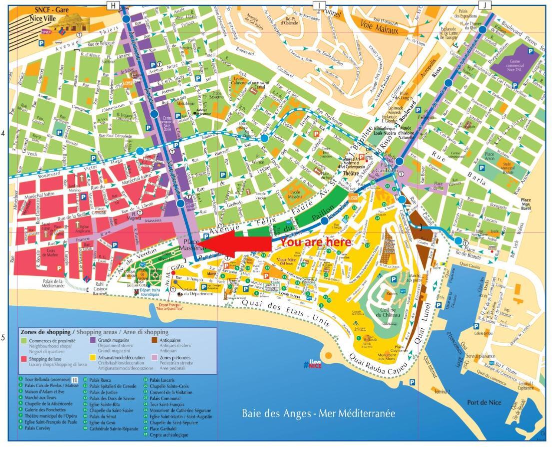 View On Principal Massena Place, Beach 2 Min Walk Appartement